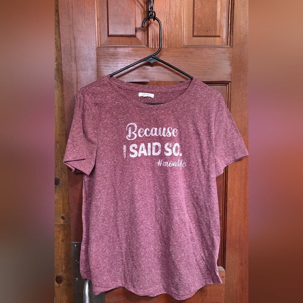 Maurices Maroon Graphic Tee - Short Sleeve